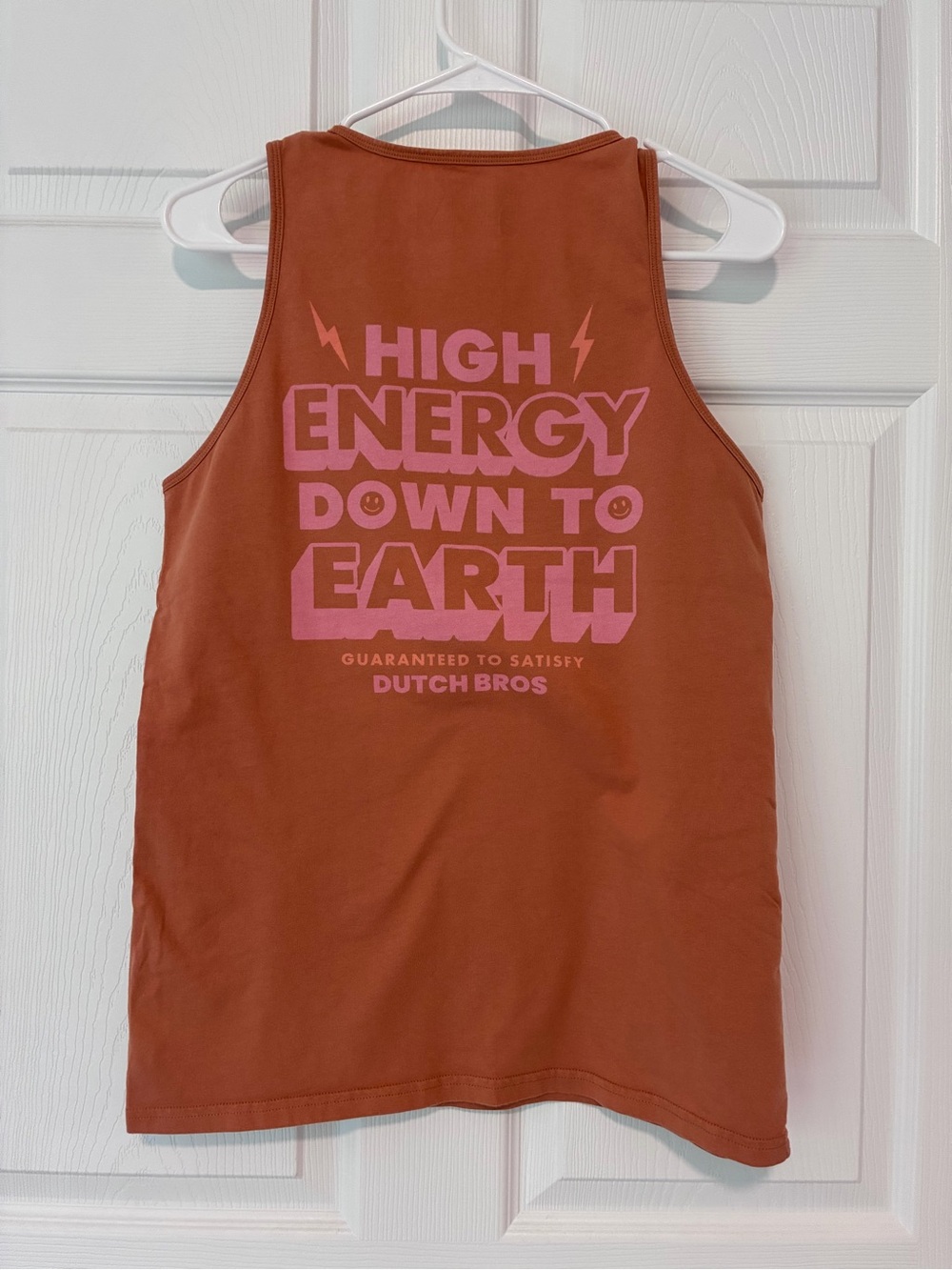 Dutch Bros Rust Orange Women's Tank Top with 1992 Chest Logo